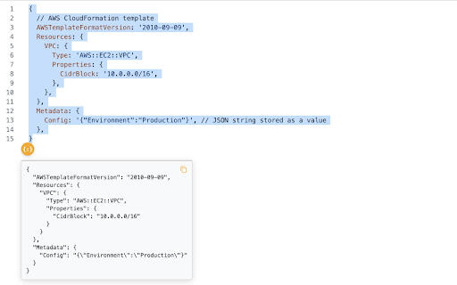 JSON Easy: View any JSON, even the messy kind, directly in web pages :: Select JSON text on any website to instantly view a clean, parsed version in a floating popup.