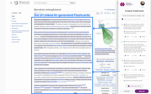 SmarterHumans.ai: AI flashcards & notes deep-linked to videos & webpages :: Create flashcards and notes deep-linked to texts, videos and images on webpages and remember everything that you learn.