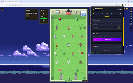 Pokélike Editor — Editor salvataggi :: Modifica il salvataggio locale di pokelike.xyz: squadra, zaino, Pokédex, sblocchi e backup. Gratis, senza account.