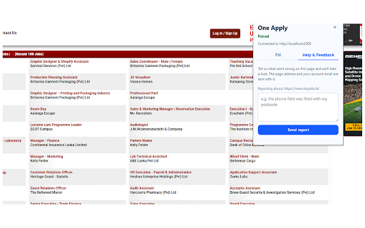 One Apply :: One Apply browser extension for autofill, resume attachment, and application logging workflows.