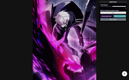 WebComic :: Adds QOL features for webcomic reading. Including auto and manual scroll features, arrow key support, and a night reading mode.