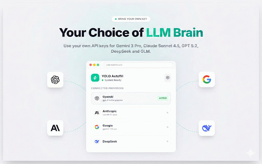 YOLO Autofill — AI Form Agent :: You Only Live Once. Boosted by JEV. Fewer forms. More life.