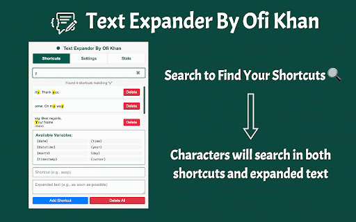 Text Expander By Ofi Khan :: A universal text expander for easing repetitive typing tasks across all websites.