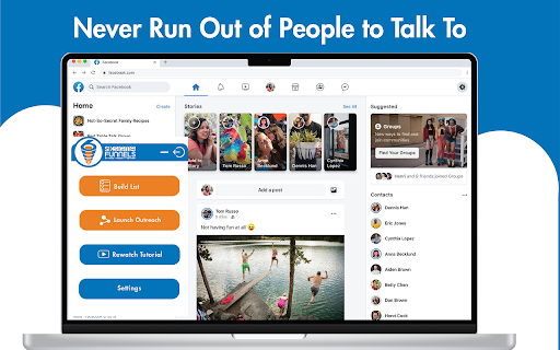 Six Sigma Funnels :: Automates Facebook prospecting by sending connection requests and follow-ups to help you generate qualified leads.