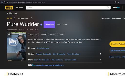 IMDb Stremio & Trakt Buttons :: Adds Stremio and Trakt buttons to IMDb pages.