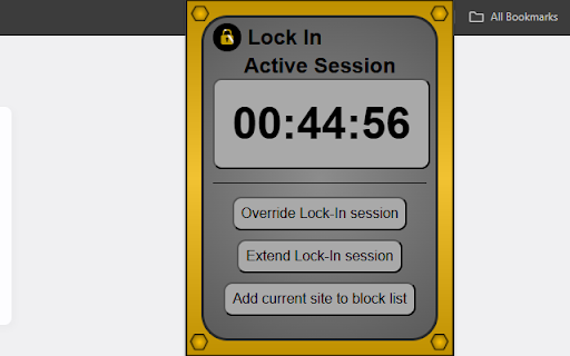 Lock In :: Helps you focus by blocking distracting sites during work sessions
