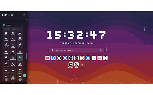 Zero Startpage - Newtab Replacement :: A beautiful and simple startpage replacement.