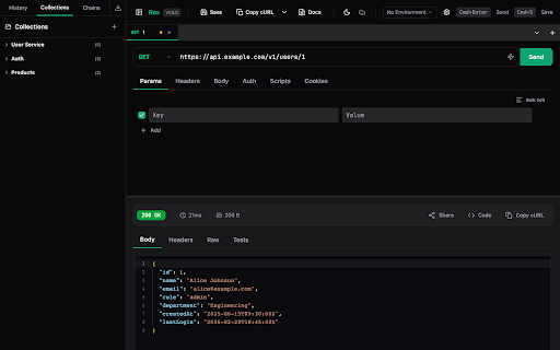 Rex — API Client :: A fast, keyboard-driven REST API client for developers. Test APIs without leaving your browser.