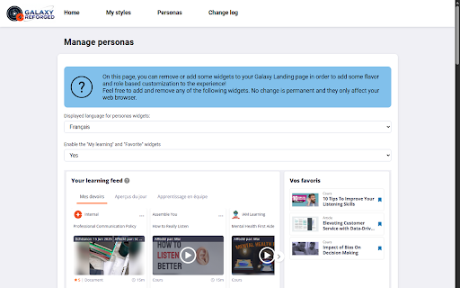 Reforged :: Create, manage custom styles and personas for the Cornerstone Experience