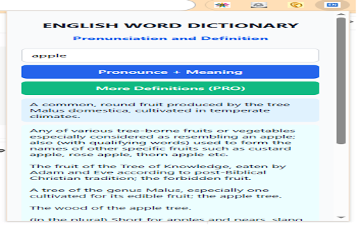 English Word Dictionary – cksmb technologies :: Learn English word pronunciation and definition with daily free limit and premium access.