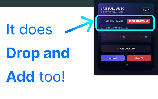 AUB CRN Full Auto :: Doing God’s work one CRN at a time by auto-filling all your CRNs for you.