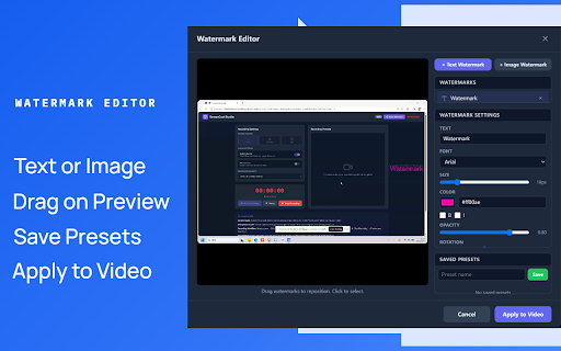 ScreenCast Studio - Screen, Camera & Dual-Screen Recording Tool :: Screen and webcam recorder with annotation, trimming, and AI subtitle tools. All processing is local.