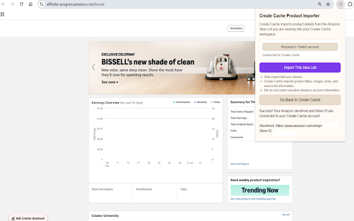 Create Cache Product Importer :: Import product details from Amazon.com Idea Lists into your Create Cache workspace.