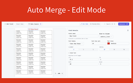 Fill PDF from Google Sheets, Excel & CSV :: Bulk fill PDF forms from Google Sheets, Excel, or CSV. Map columns to PDF fields and export filled PDFs locally.