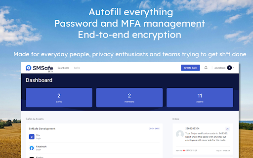 SMSafe - Simple Access Management :: Securely manage and share your assets and accounts