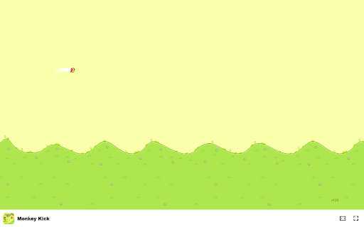 Monkey Kick Game - Help the monkey kick his friend as far as possible! :: Help a playful monkey kick coconuts to reach Monkey Village in this addictive skill game!