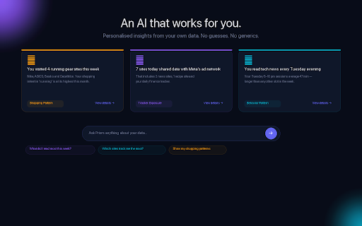 Prism :: See everything clearly. Your personal data, owned by you.
