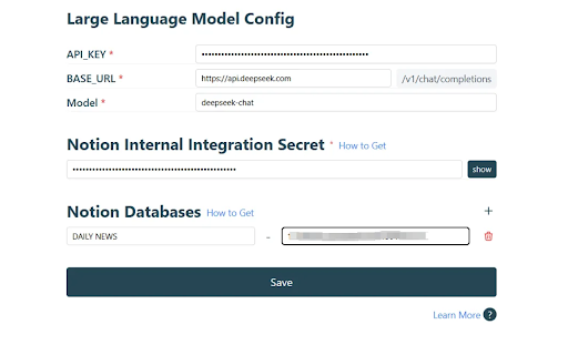 Save to Notion Database power by AI :: Save To Notion Database power by AI: Structure your information Collection