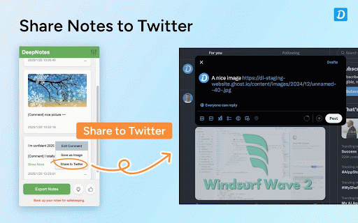 DeepNotes :: A lightweight web clipper to save notes and thoughts. Export locally or sync to Notion/Flomo.