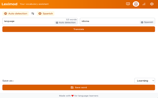 LangLearn :: Highlight words, set learning status, and track your vocabulary visually while browsing any website.