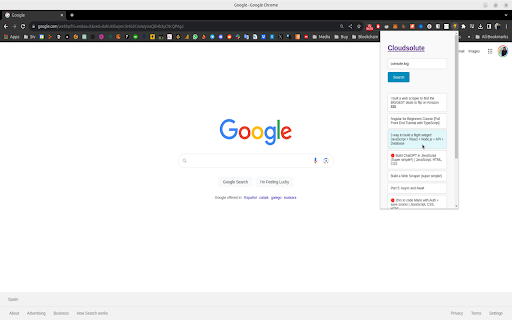 CloudSolute Chrome extension :: Search for strings, words or phrases in YouTube videos using OCR (read text from images)