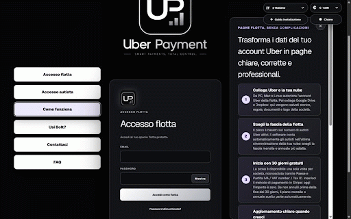 Uber Payment – Uber synchronization :: Synchronize fleet data from the authenticated Uber portal with Uber Payment.