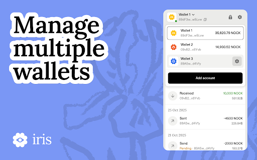 Iris Wallet :: Iris Wallet - Browser Wallet for Nockchain