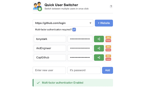 Quick User Switcher :: Switch between multiple users with one click