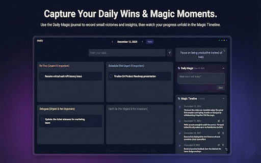 melo :: Prioritize tasks. Capture magic. Stay inspired.