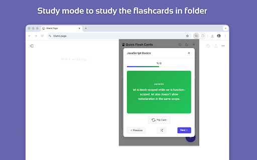 Quick Flash Cards Generator :: Create, organize, and study flashcards with an intuitive card-based interface