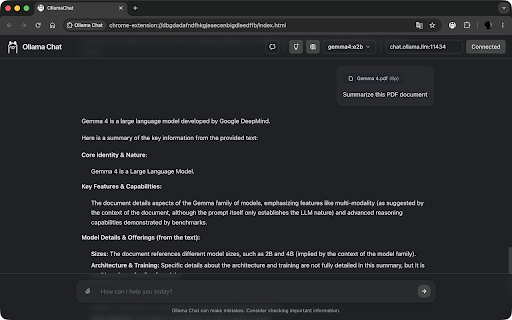 Ollama Chat :: Chat with local Ollama LLMs with web search capabilities