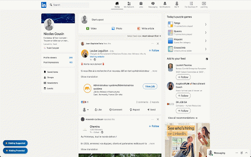 LinkedIn Feed Cleaner :: A minimalist Chrome extension to control suggested and sponsored posts in your feed.