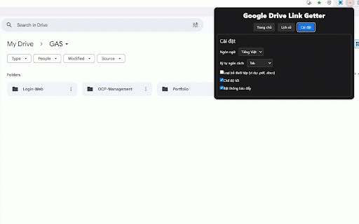 Google Drive Link Getter :: Extract Drive links, names & folder structures. Customize output, manage history, copy as tree.