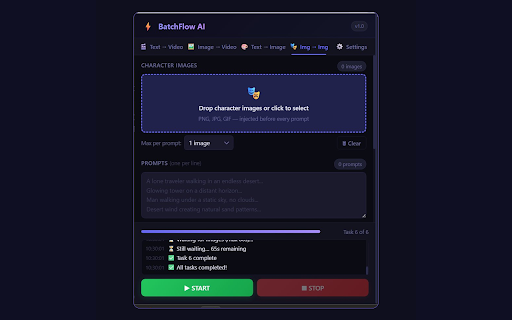 BatchFlow AI - Auto Veo 3, Nano Banana & Bulk Generator for Google Flow :: Batch generate AI videos & images on Google Flow. Auto Veo 3.1, Nano Banana Pro, bulk download. Free tier included.