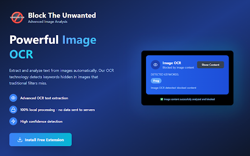 Block The Unwanted :: Advanced Twitter content filtering with OCR and speech-to-text analysis