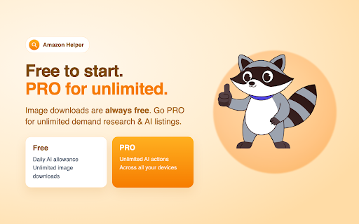 Amazon Product Research & Image Downloader — Listing AI :: Amazon product research for sellers: monthly sales, opportunity score, photo downloader & AI listing generator.