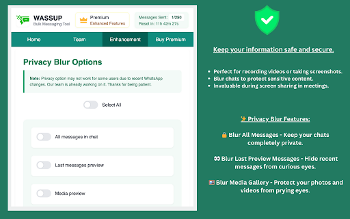 Wassup Bulk Message Sender :: Wassup WhatsApp Bulk Message Sender - Send Whatsapp Messages, Attachments, Personalized Message | Business Marketing Tool