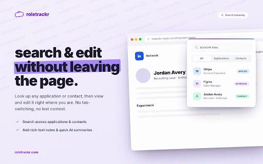 Role Trackr :: Track and manage your job search journey with Role Trackr