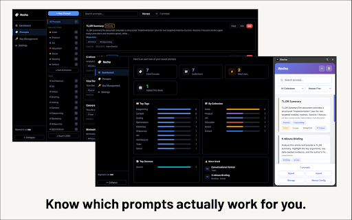 Recho :: Your AI prompt manager. Save, organize and reuse prompts across web pages.