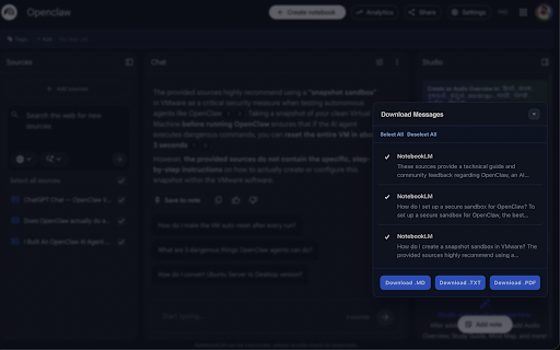 ContextKit for NotebookLM :: Save chats, webpages, threads, and selected content to NotebookLM