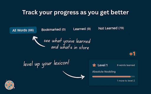Vocabulous :: Learn new vocabulary words each time you open a new tab