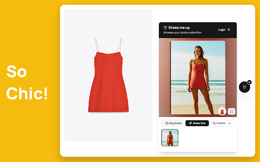 Dress Me Up: AI Virtual Try-On Assistant :: Virtual try on clothes instantly with AI technology - See how outfits look on you before buying. Works on 100,000+ sites