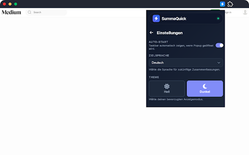 SummaQuick - Smart Summarizer :: Fasse Artikel mit einem Klick zusammen.