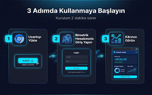 Bimetrik :: Trendyol, Hepsiburada, Ticimax ve Amazon Türkiye vitrin ürün sayfalarında Bimetrik kârlılık verilerini gösterir.