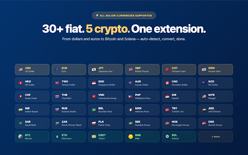Easiest Currency Converter for shopping :: Select any price on any website and instantly see it in your chosen currency. 30+ currencies supported.