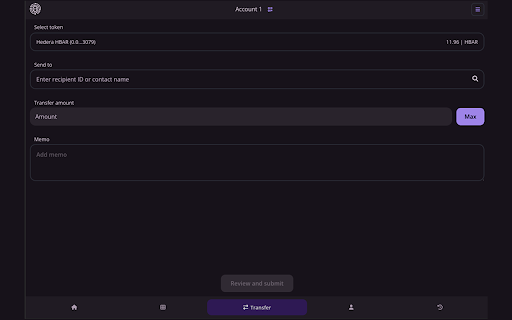 THA AssetGuard :: A Hedera Hashgraph Wallet in your Browser
