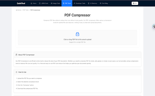 QubitTool - Developer Tools & JSON :: 100+ ultimate developer tools. JSON formatter, Base64 encoder, image compressor, Regex tester, and more. 100% offline.