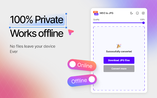 HEIC to JPG Converter :: Convert HEIC images to the convenient and popular JPG format in one click!
