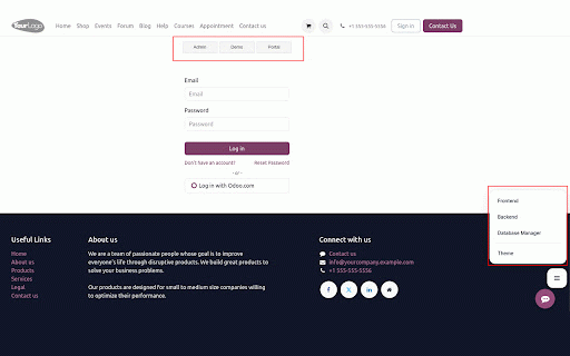 Odoo Tab Manager :: Tab manager for Odoo with personalized new tab, mode switching, and automatic Odoo site detection.