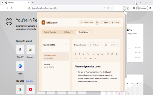 TaskMaster :: Your personal task and note manager.